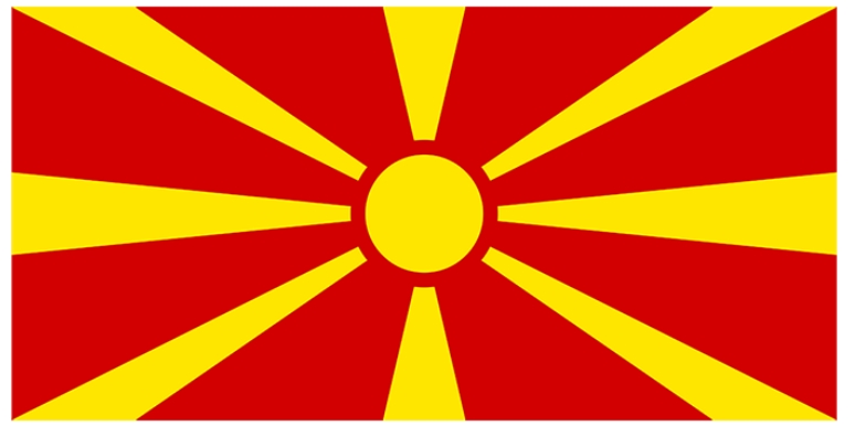 North Macedonia flag